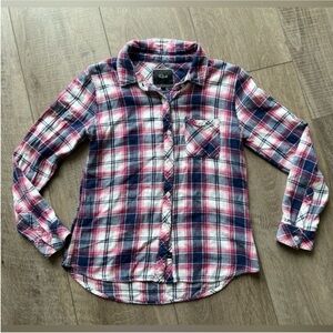 Rails Pink Navy White Plaid Button-Down Shirt